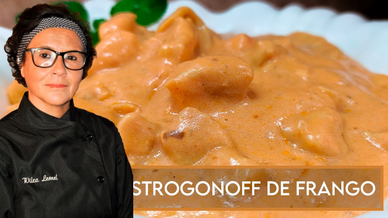 Strogonoff de frango flambado