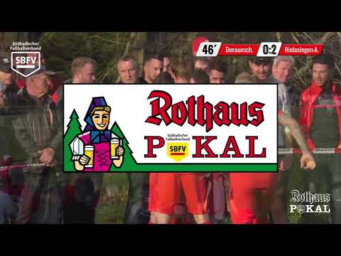 HIGHLIGHTS Halbfinale SBFV-Rothaus-Pokal DJK Donaueschingen - 1. FC Rielasingen-Arlen