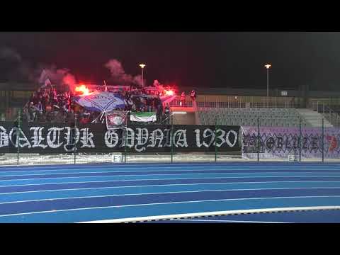 Doping Bałtyku Gdynia na meczu w Kaliszu z KKS