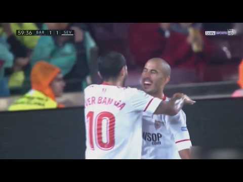 GOL de GUIDO PIZARRO Barcelona 1-1 Sevilla [La Liga] 04/10/2017