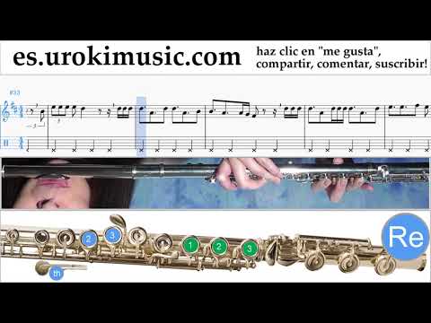 Tutorial de Flauta Jonas Blue - Mama Clases Notas Parte#2 um-i927