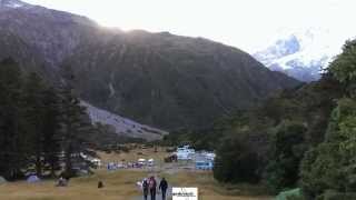 preview picture of video 'White Horse Hill Campground - Mount Cook Nationalpark - New Zealand'