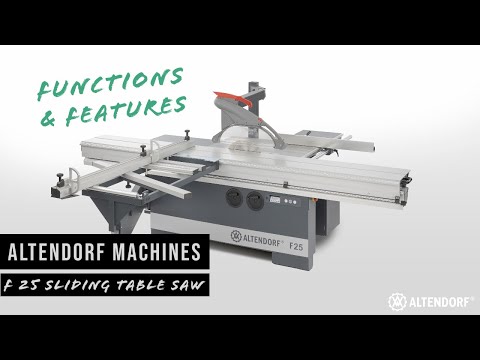 The new Altendorf F 25 / A sliding table saw for everyone