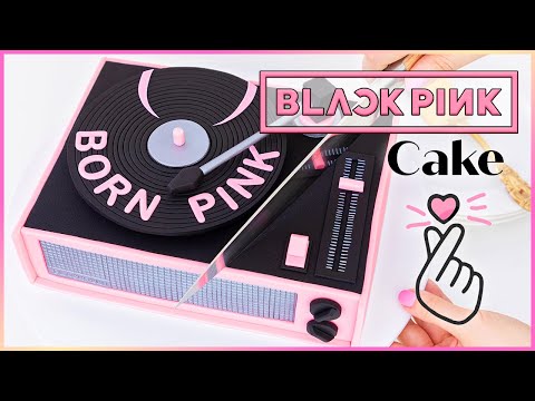 🎵 Let's Celebrate BLACKPINK's BORN PINK Era with this Record Player Cake 💖🎂