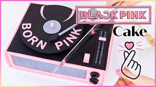 🎵 Let's Celebrate BLACKPINK's BORN PINK Era with this Record Player Cake 💖🎂