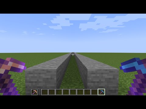 Efficiency IV Gold Pickaxe vs Efficiency IV Diamond Pickaxe Minecraft