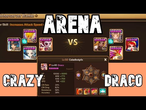 ARENA DRACO COMPS - HOW I COUNTERED THE MANY PSAMA/CLARA DEFENSES THAT INCLUDE FIRE THREATS
