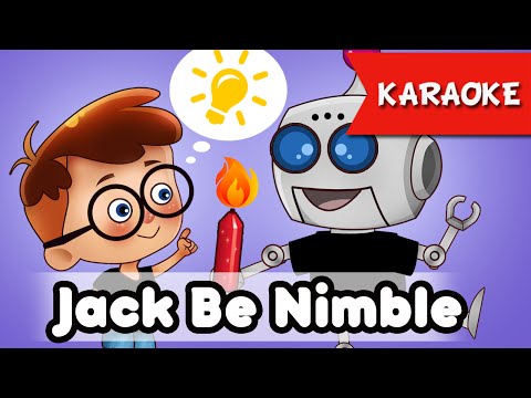 Jack Be Nimble karaoke song with lyrics | Nursery Rhymes TV | Ultra HD 4K Music Video