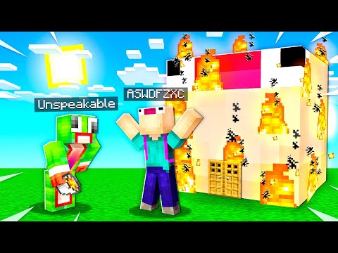 ASWDFZXCVBHGTYYN - 21 Ways UNSPEAKABLE Pranks The MOST ANNOYING PLAYER in Minecraft!