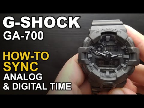 Gshock GA 700 - Adjusting watch hands