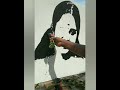 ROSE PETALS BRUSH PAINTING ACTRESS SREENITHI PORTRAIT