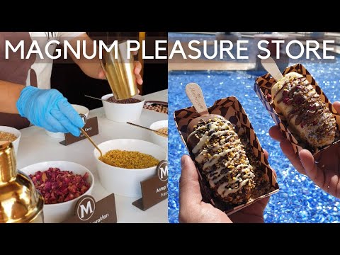O MELHOR GELADO DO MUNDO?! MAGNUM PLEASURE STORE GELADO PERSONALIZADO