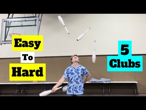 5 CLUB JUGGLING TRICKS