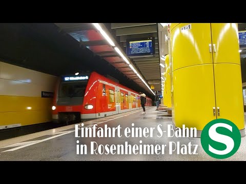 Kurzvideo: Einfahrt einer S-Bahn in Rosenheimer Platz
