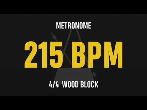 215 BPM 4/4 - Best Metronome (Sound : Wood block)
