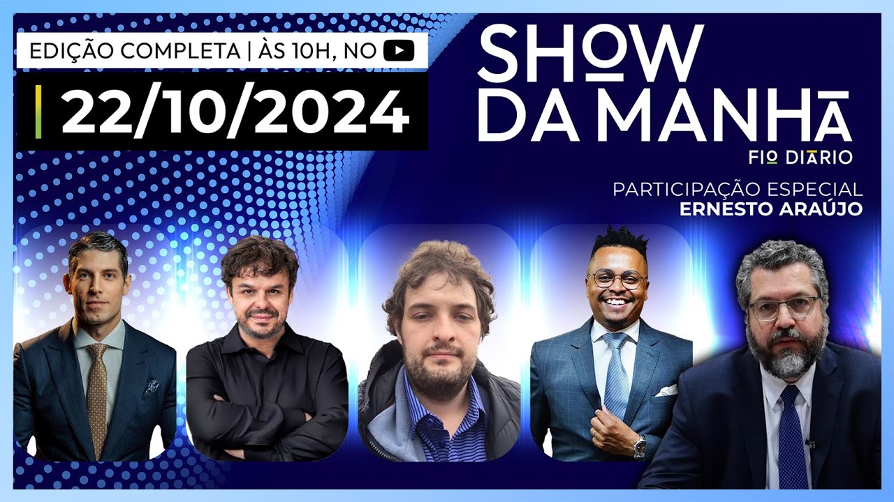 SHOW DA MANHÃ-MARCO ANTÔNIO COSTA, ADRILLES, PAULO KOGOS, RAFAEL SATIÊ E ERNESTO ARAÚJO-22/10/2024