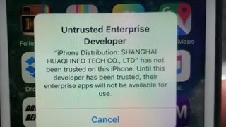 How to Trust "Untrusted Enterprise Developer" All iPhones/iPads/iPods!!!!!!!