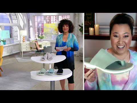 Ryka Mesh Toe-Loop Slide Sandals - Desi on QVC