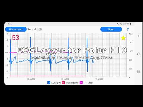ECGLogger for Polar H10