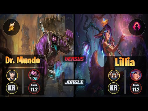 Cuzz DR. MUNDO (Jungle) [Fleet Footwork] VS LILLIA - Challenger KR Patch 11.2