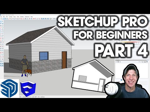 Getting Started with SketchUp Pro for Beginners 4 - MODELING A HOUSE!