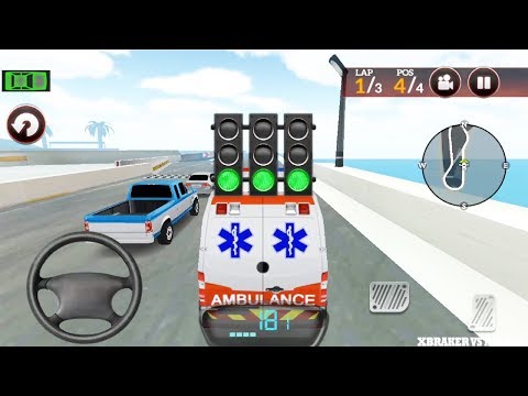 Drive for Speed Simulator 2019: Ambulance Splinter 911 Driving Race Mode Missions 1 to 6 Completed