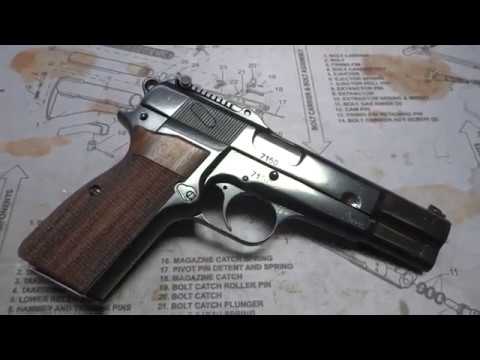 Browning Hi Power p35 9mm with Graphite Black Cerakote Faux Bluing