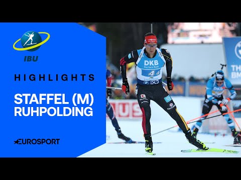 Four nations battle for relay victory | Highlights (German) | Ruhpolding | Men | Biathlon