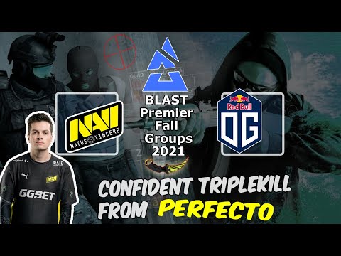 Confident TripleKill from Perfecto on Dust 2, NAVI vs OG, BLAST Premier Fall Groups 2021