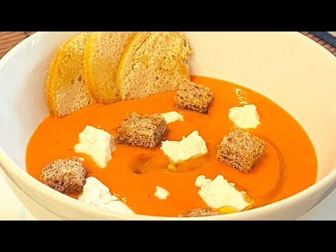 CREMA de PIMIENTOS ASADOS paso a paso l receta vegetariana - Elias Marin