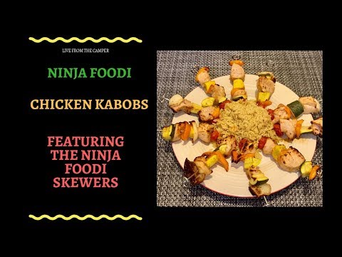 Ninja Foodi Chicken Kabobs (featuring the Ninja Foodi Skewers)