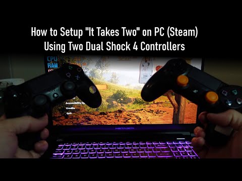 How to play It Takes Two on PC with two Dual Shock 4 controllers