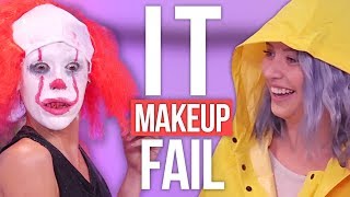 ‘IT’ Pennywise Halloween Makeup Tutorial FAIL! (Beauty Break)