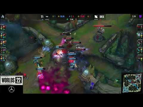 DRX BeryL escaping death at League of Legends' World Finals montage