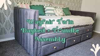 We Built a Wayfair Daybed With Trundle for Our Daughters’ Room 😱 | DIY Girls Room Makeover