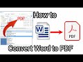 How To Convert Word File Into PDF Hindi Word Convert To Pdf Word Convert To Pdf Problem
