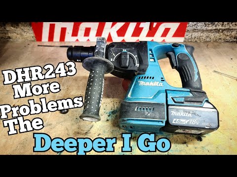 Makita DHR243 SDS Drill Repair. The more I dismantle it, the problems I find.