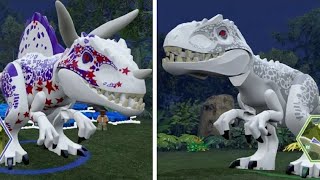LEGO Jurassic World - Indominus Rex Unlock Location + Gameplay (Skeleton & Custom Dinosaur Showcase)
