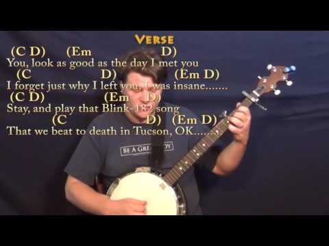 Closer (The Chainsmokers) Banjo Cover Lesson with Chords/Lyrics