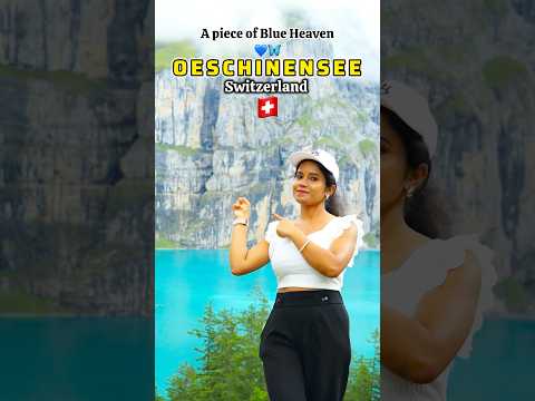 Oeschinensee, Switzerland's🇨🇭 Hidden Gem 💎 #switzerland #ddlj #oeschinensee #swiss
