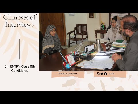 Glimpses of Interviews -- 6th Entry Class 8th -- 2022. GCCM is the best