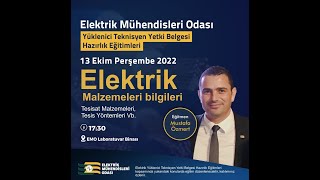Elektrik Malzemeleri Bilgileri 1.Bölüm (Mustafa Özmert)