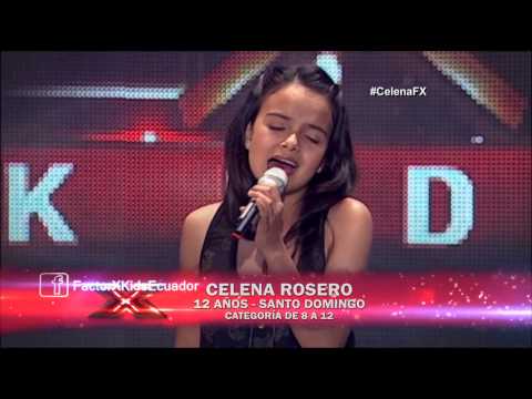 Celena Rosero - Contigo en la distancia  | (Programa 2) Casting Factor X Kids Ecuador 2015