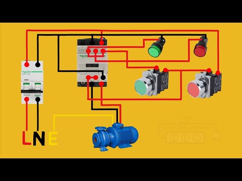 Electric Series line testing board connection animation video