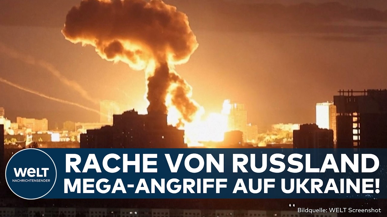PUTINS KRIEG: Rache von Russland an Ukraine! Hagel von Drohnen und Raketen treffen Kiew!