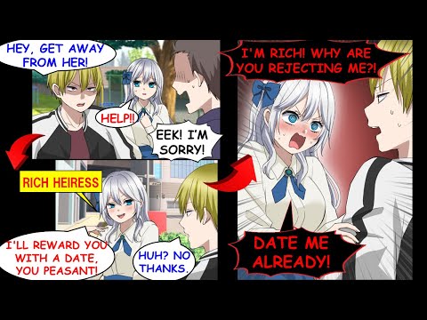 [Manga Dub] I Saved a Spoiled Rich Girl and Rejected Her Date... Now She’s Obsessed![RomCom]