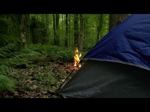 Camping Overnight Deep in the Appalachian Mountains in the Heat and Humidity - 95⁰ F, High Winds