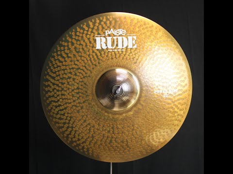 Paiste 22" Rude "Reign" Power Ride - 3800g (video demo) imagen 2