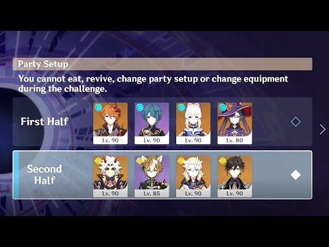 [Genshin Impact] 2.3 Spiral Abyss Floor 12 Full Run 9 Star - Mono Hydro & Mono Geo Team