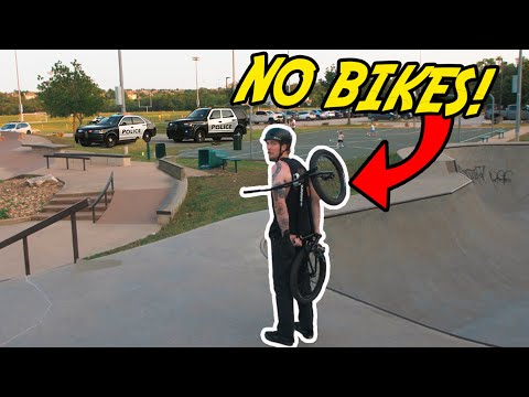 Jayden Mucha and JR Hobbs Ride BMX at a Skate Only Skatepark!